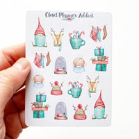 Watercolour Christmas Planner Stickers (S-352)