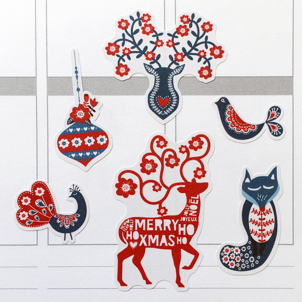 Scandinavian Christmas Planner Stickers (S-354)