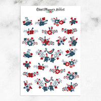 Scandinavian Christmas Planner Stickers (S-354)