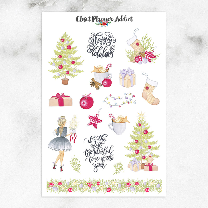 Magic of Christmas Planner Stickers (S-359)