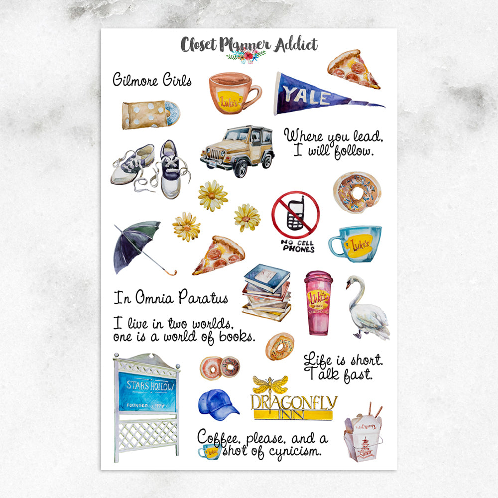 Gilmore Girls Planner Stickers (S-362)