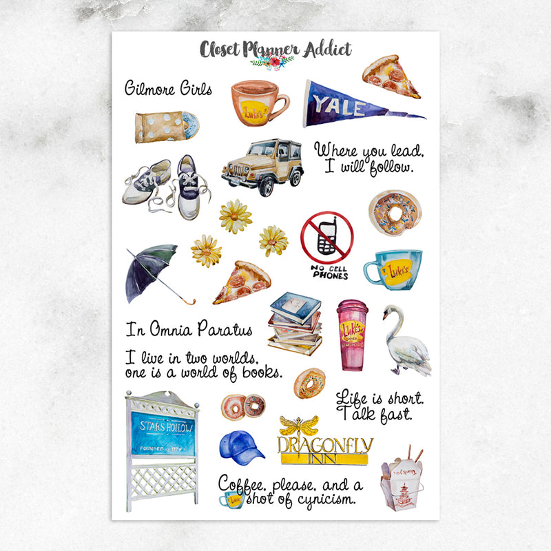 Gilmore Girls Planner Stickers (S-362)