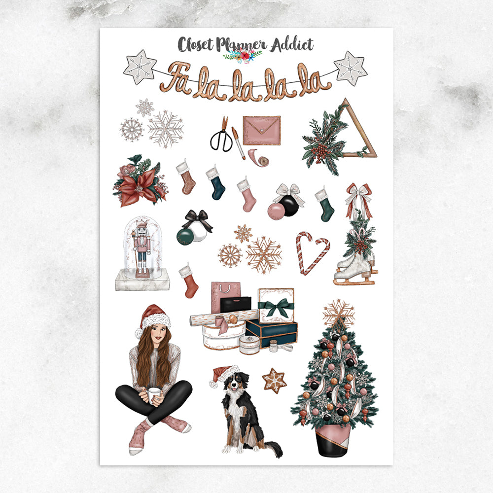 Christmas Holiday Season Planner Stickers (S-367)