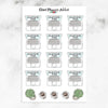 Laptop with Planning or Blogging Days Planner Stickers (S-370)