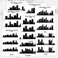 Australian City Skyline Planner Stickers (S-385)