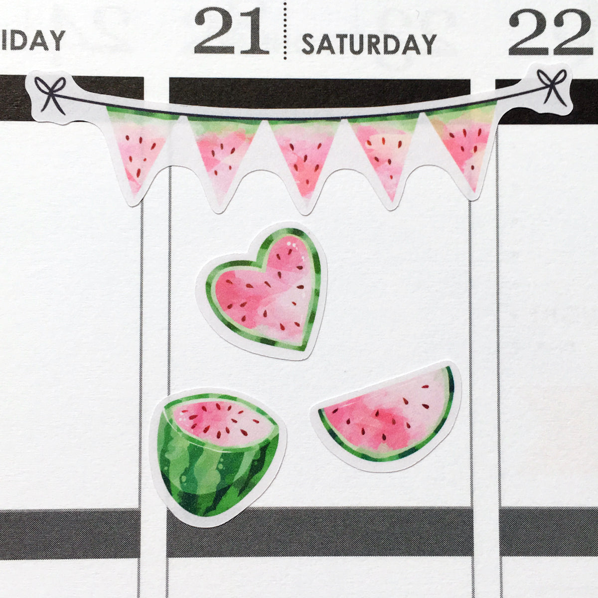 Watermelon Planner Stickers (S-398)