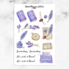 Lavender Travel Journaling Planner Stickers (S-405)
