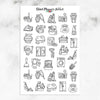 Housework Planner Stickers | Household Chores Stickers (S-408)