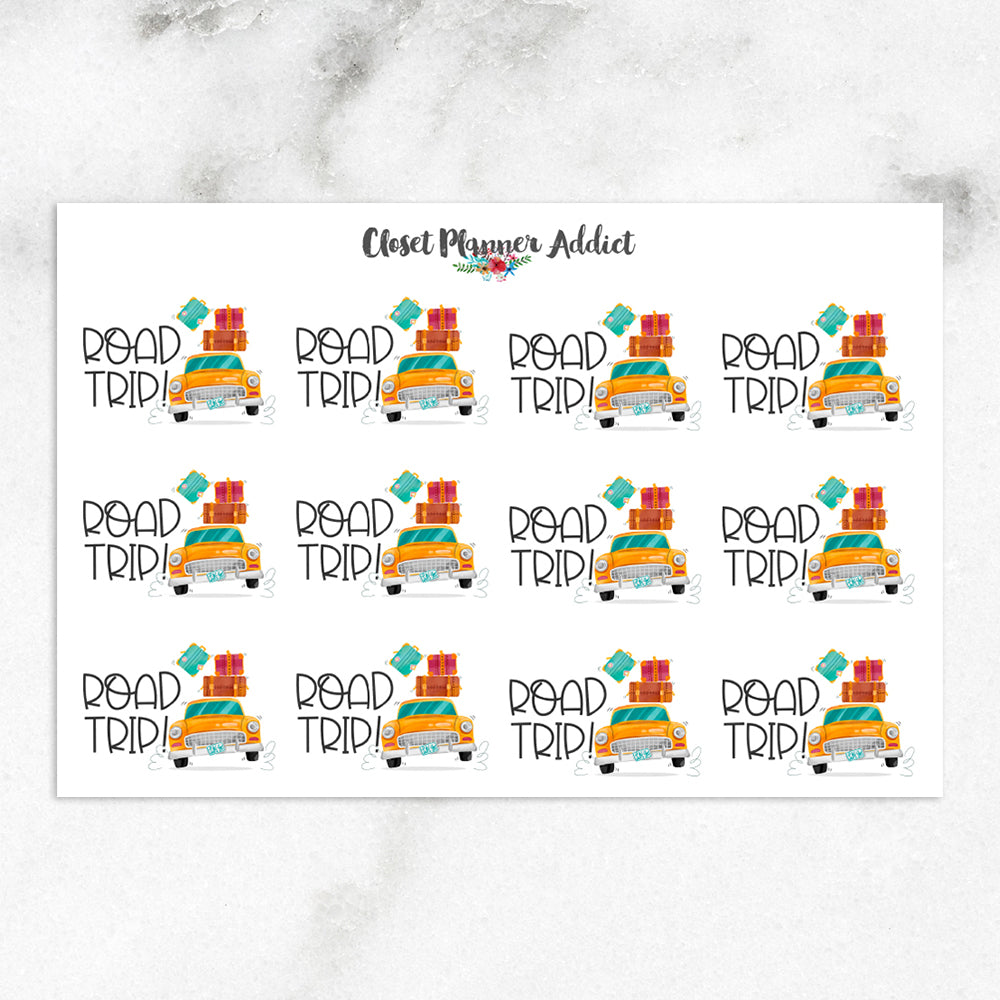 Road Trip Planner Stickers (S-410)