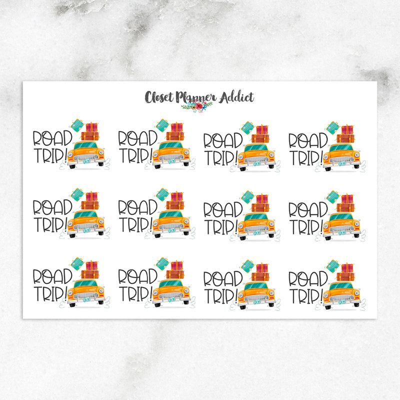 Road Trip Planner Stickers (S-410)