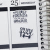 Fitness Quotes Planner Stickers (S-415)