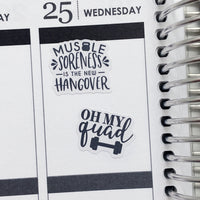 Fitness Quotes Planner Stickers (S-415)