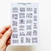 Fitness Quotes Planner Stickers (S-415)