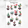 Cactus and Succulent Planner Stickers (S-418)
