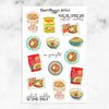 Instant Noodles Planner Stickers | Ramen Stickers (S-424)