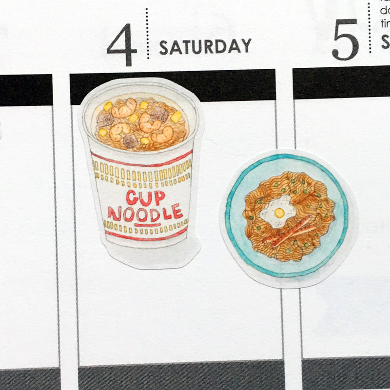 Instant Noodles Planner Stickers (S-424)