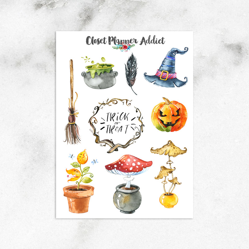 Halloween Planner Stickers (S-425)