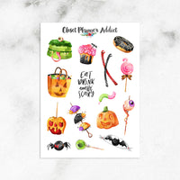Halloween Candy Planner Stickers (S-426)