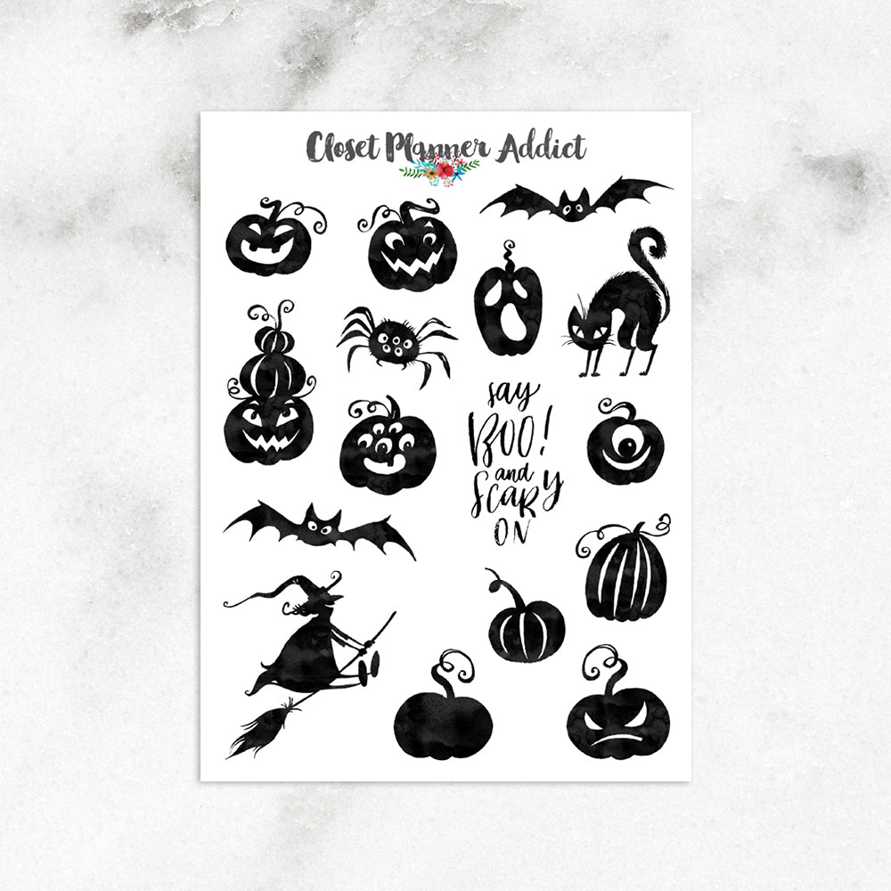 Halloween Planner Stickers (S-427)