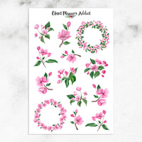 Cherry Blossoms Planner Stickers (S-430)