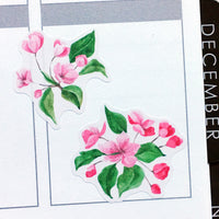 Cherry Blossoms Planner Stickers (S-430)