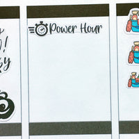 Power Hour Planner Stickers (S-434)