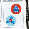 Christmas Round Label Stickers (S-438)