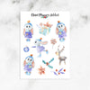 Winter Bunnies Planner Stickers (S-440)