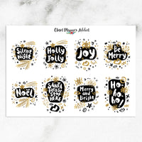 Christmas Label Planner Stickers (S-447)