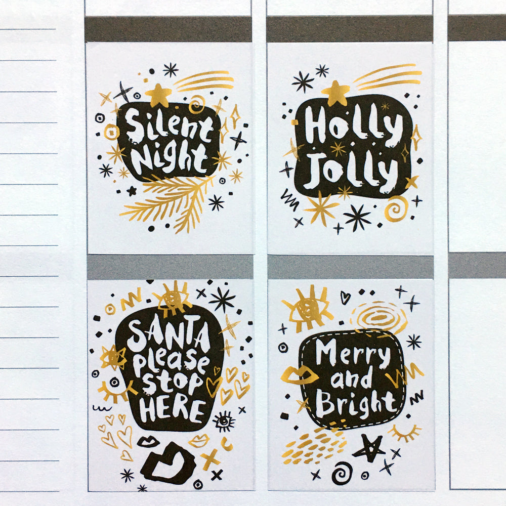 Christmas Label Planner Stickers (S-447)