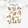 Watercolour Strawberries Stickers (S-462)