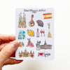 I Love Spain Planner Stickers (S-463)