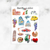 I Love Italy Planner Stickers (S-465)
