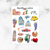 I Love Italy Planner Stickers (S-465)