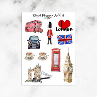 I Love London Planner Stickers (S-466)