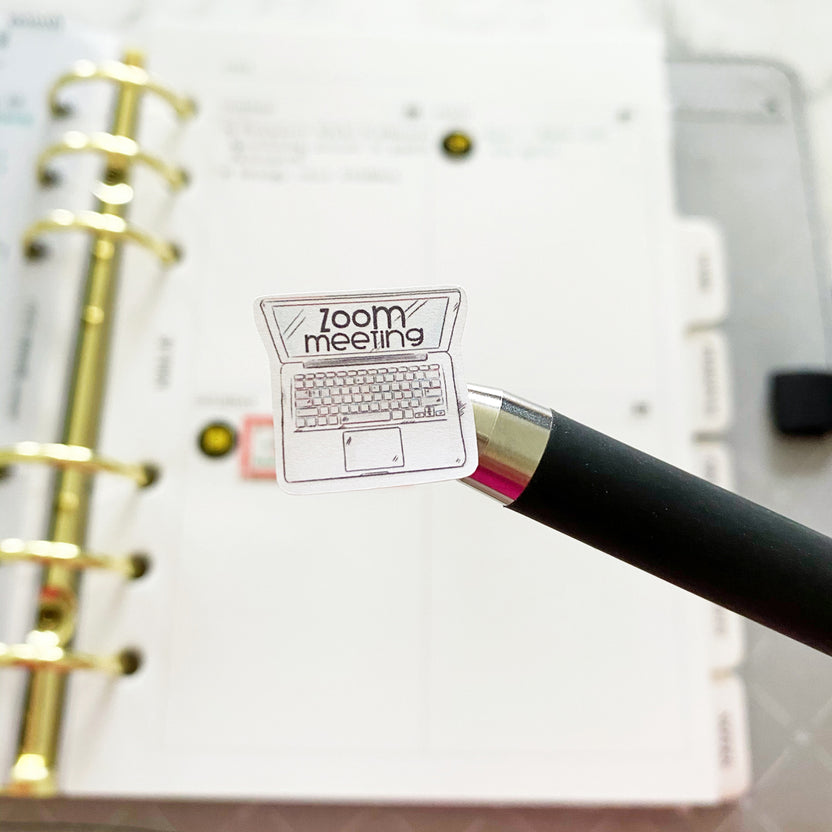 Zoom Meeting Planner Stickers (S473) Closet Planner Addict
