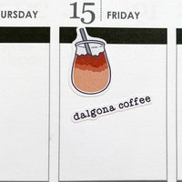 Dalgona Coffee Planner Stickers (S-474)