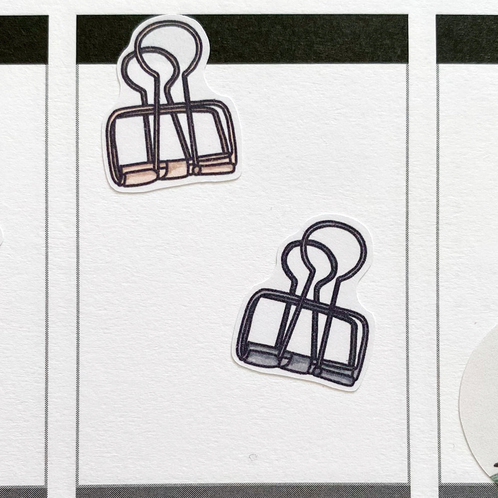 Metal Paper Clips Planner Stickers (S-475)