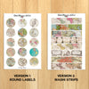 Vintage Maps Planner Stickers And Washi Strips (S-479)
