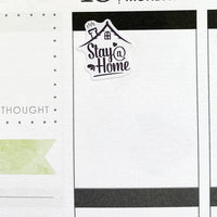 Stay At Home Planner Stickers (S-480)
