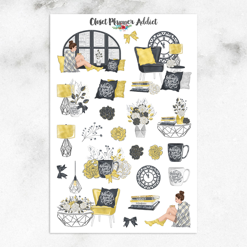Loft Life Lifestyle Planner Stickers (S-482)