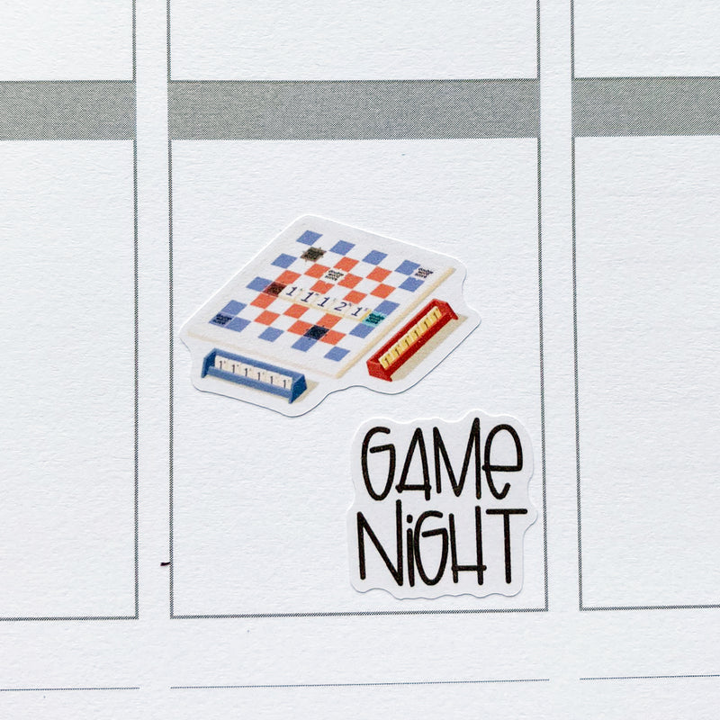 Game Night Planner Stickers (S-484)