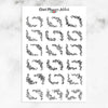 Floral Corners Planner Stickers (S-487)