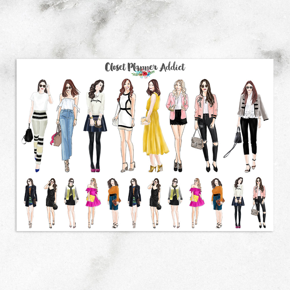 Fashion Ladies Planner Stickers (S-490)