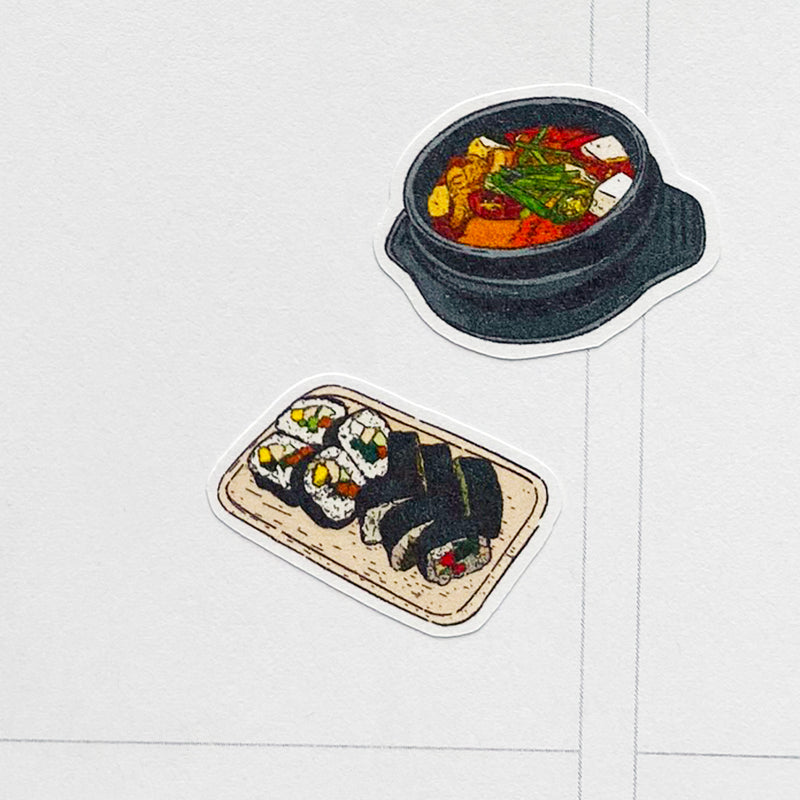 Korean Food Planner Stickers (S-498)