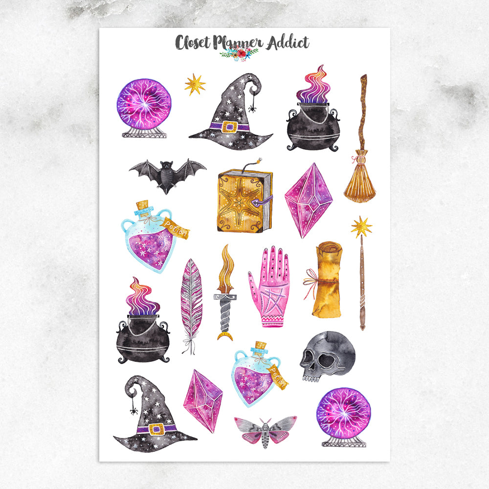 Mystic Magic Planner Stickers (S-504)