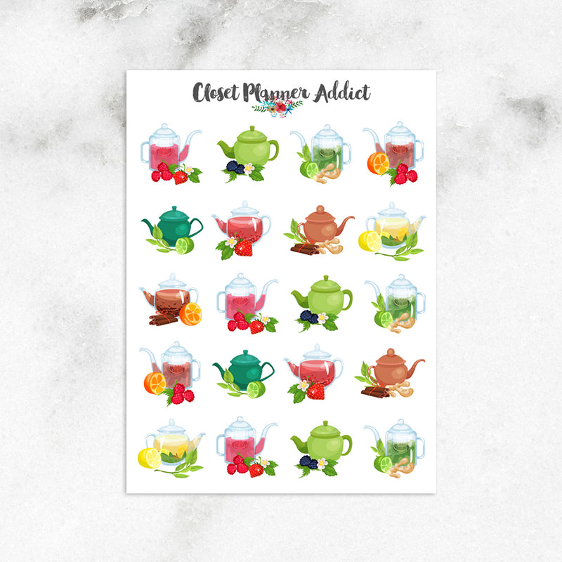 Fruit Teas Planner Stickers (S-507)