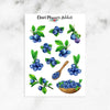 Blueberries Planner Stickers (S-509)