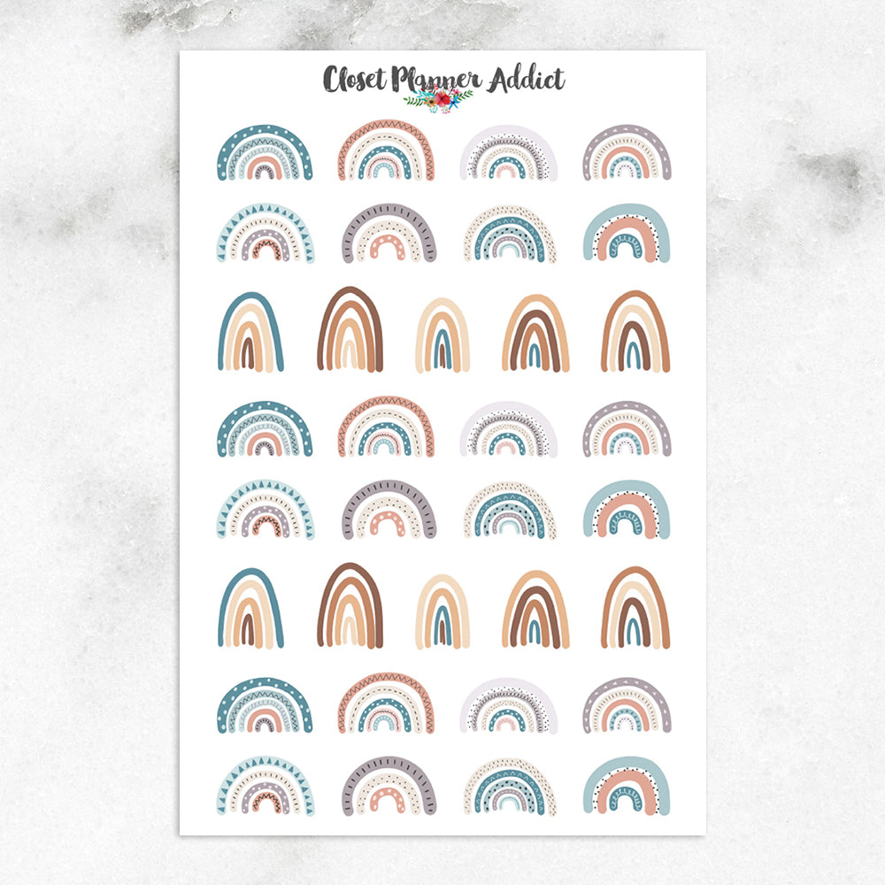 Rainbows Planner Stickers (S-512)