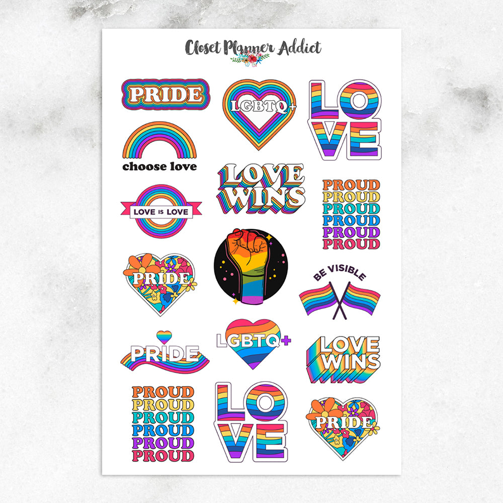 Pride Planner Stickers | LGBTQIA+ Stickers (S-513)